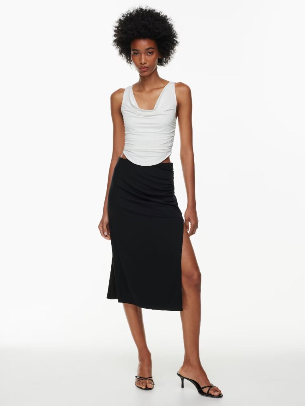 Aritzia Wilfred Vespa Skirt Black Size M